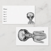 Gray Alien Visitekaartje (Voorkant / Achterkant)