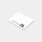Gray American Staffordshire Terrier Dog - Amstaff Post-it® Notes (Schuin)