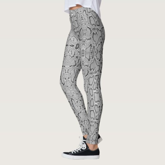 Gray Anaconda Snakeskin Leggings (Links)