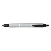 Gray Anchor Monogrammed Zwarte Inkt Pen (Achterkant)