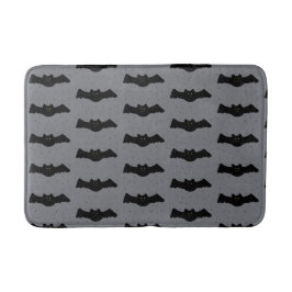 Gray and Black Halloween Bats Badmat