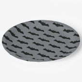 Gray and Black Halloween Bats Papieren Bordje (Gekanteld)
