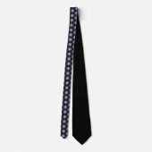 Gray and Black Quilt Pattern Neck Tie Stropdas (Achterkant)