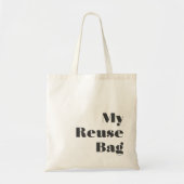 Gray and Black Single Object  Tote Bag (Voorkant)