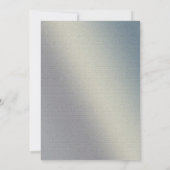 Gray and Blauwgroen Ombre' Photo Afstuderen Invita Kaart (Achterkant)