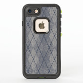 Gray and Blue Argyle Pattern (Achterkant)