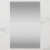 Gray and Blue Wedding Program (Achterkant)