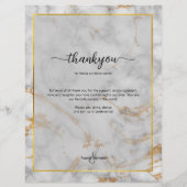 Gray and Gold Marble Agate Elegant Wedding Program (Achterkant)