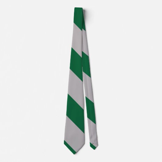 Gray and Ivy Broad University Stripe Stropdas (Voorkant)