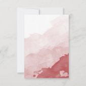 Gray and Maroon Wedding Invitation Details Card Kaart (Achterkant)