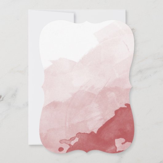 Gray and Maroon Wedding Invitation Kaart (Achterkant)