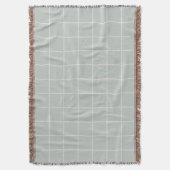 Gray and Off-White Squares patroon Deken (Voorkant Verticaal)