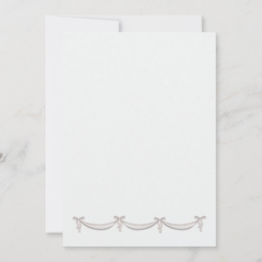 Gray and Pink Bells Wedding Invitation (Achterkant)