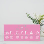 Gray and Pink Weddenschap Welkomstpagina (Staand voorkant)