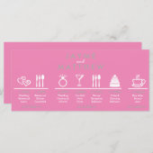 Gray and Pink Weddenschap Welkomstpagina (Voorkant / Achterkant)