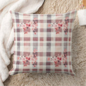 Gray and Red Gingham Hearts Double Sided Kussen (Deken)