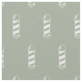 Gray and White Barbershop Pole Pattern Stof