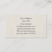 Gray and White Chevron Zigzag Pattern Visitekaartje (Achterkant)