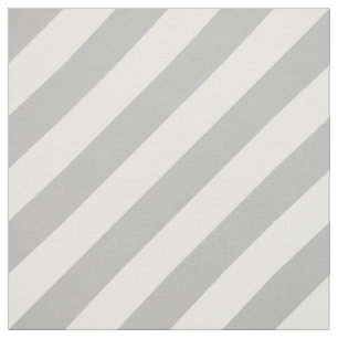 Gray and White Diagonal Stripes Pattern Stof