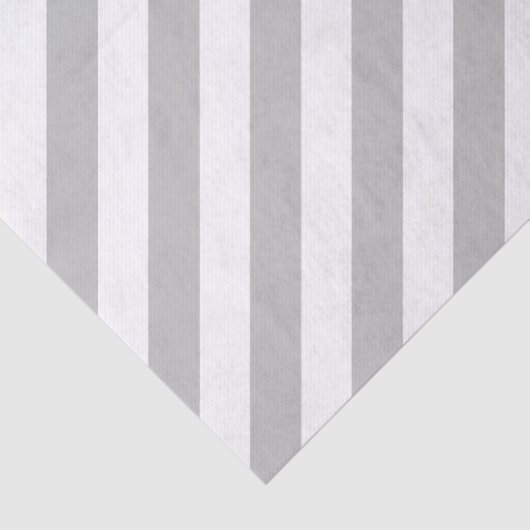 Gray and White Diagonal Stripes Pattern Tissuepapier (Detail)