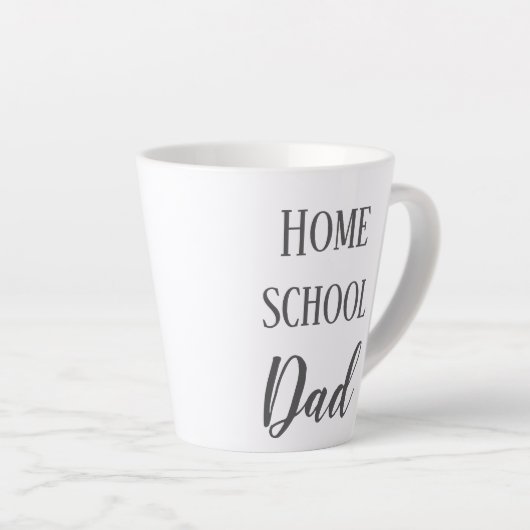 Gray and White Homeschool Pap Latte Mok (Rechterhoek)