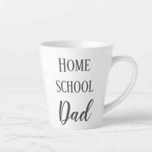 Gray and White Homeschool Pap Latte Mok