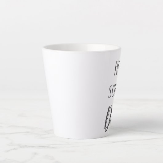 Gray and White Homeschool Pap Latte Mok (Voorkant)