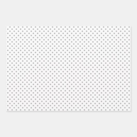 Gray and White Stripes Chevron Polka Dots Inpakpapier Vel (Voorkant)