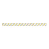 Gray and Yellow Diagonal Stripes Pattern Grosgrain Lint (Voorkant)