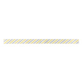 Gray and Yellow Diagonal Stripes Pattern Satijnen Lint (Voorkant)