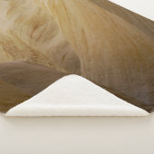 Gray and yellow stone sherpa deken (3/4)