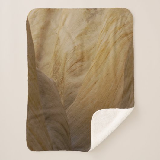 Gray and yellow stone sherpa deken (Voorkant)