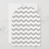 Gray and Yellow Zig Zag Typography Wedding Kaart (Achterkant)