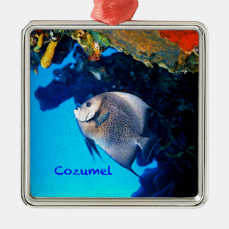 Gray Angelfish Metalen Ornament
