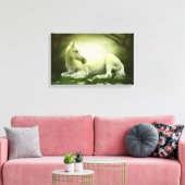 Gray Arabian Horse Canvas Afdruk (Insitu (Woonkamer))
