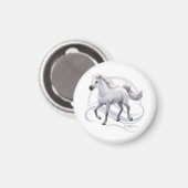 Gray Arabian Horse Magneet (Voorkant / Achterkant)