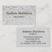 Gray Architect Home Construction Modern Visitekaartje (Voorkant / Achterkant)