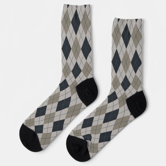 Gray Argyle  Sokken (Links)