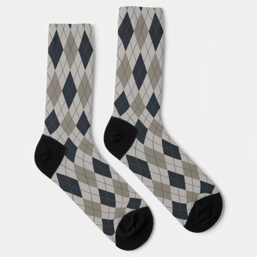 Gray Argyle  Sokken (Rechts)