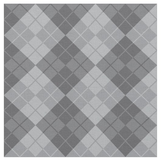 Gray Argyle Stof (Close Up)