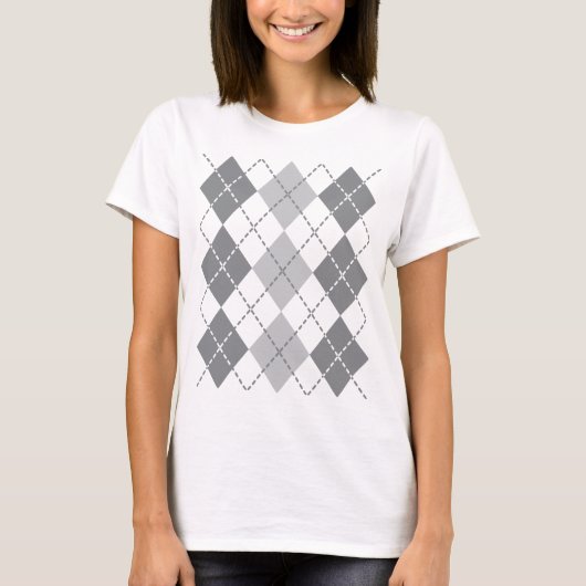 Gray Argyle T-shirt (Voorkant)