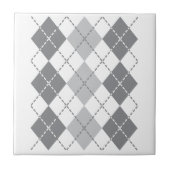 Gray Argyle Tegeltje (Voorkant)
