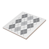 Gray Argyle Tegeltje (Zijkant)