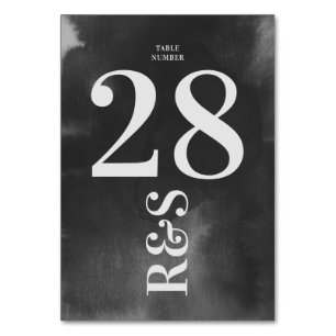 Gray Art Big Monogram Modern Bold Simple Wedding Kaart