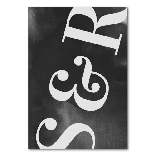 Gray Art Big Monogram Modern Bold Simple Wedding Kaart (Achterkant)