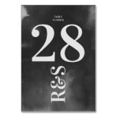 Gray Art Big Monogram Modern Bold Simple Wedding Kaart (Voorkant)