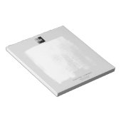 Gray Artistic Formal Monogram Name Unique Elegant Notitieblok (Schuin)