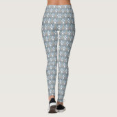 Gray Awareness Ribbon Angel Custom Words Leggings (Achterkant)
