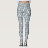 Gray Awareness Ribbon Angel Custom Words Leggings (Voorkant)