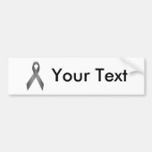 Gray Awareness Ribbon Bumpersticker (Voorkant)